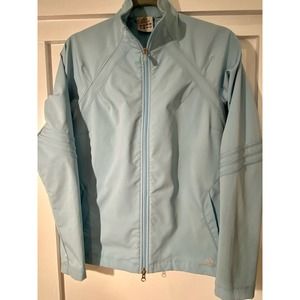 Adidas Beautiful Soft Blue Performance Track Jacket, Size M * wom158